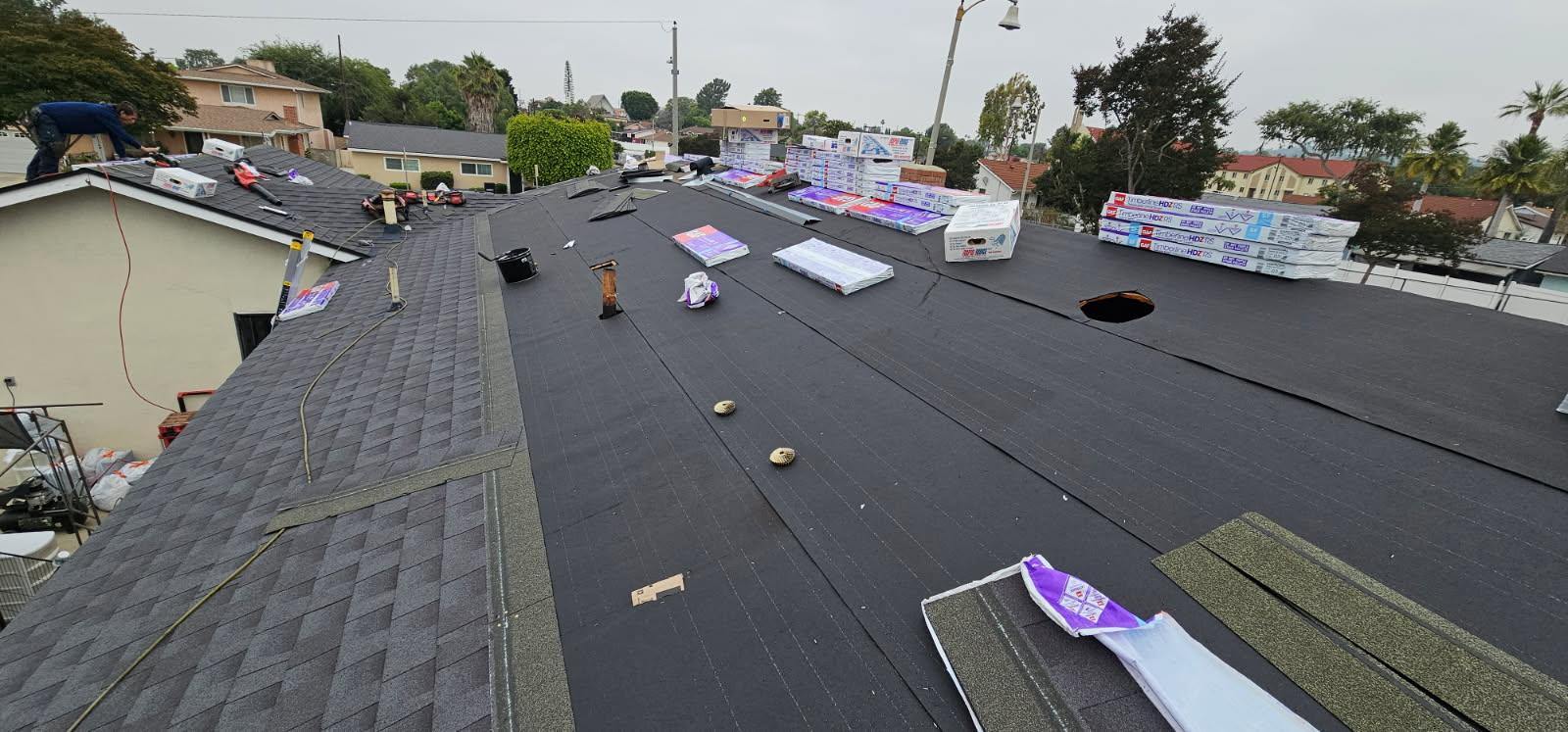 Completed residential roofing project by Gray Stone Roofing Inc