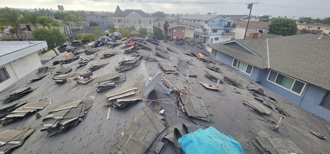 Insurance-related residential roofing project