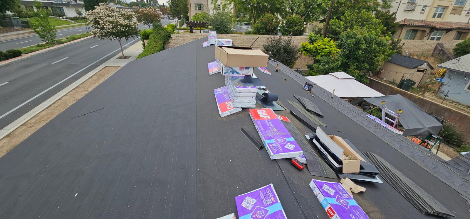 Roofing Team at Work